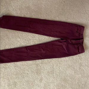 Maroon American eagle jeans